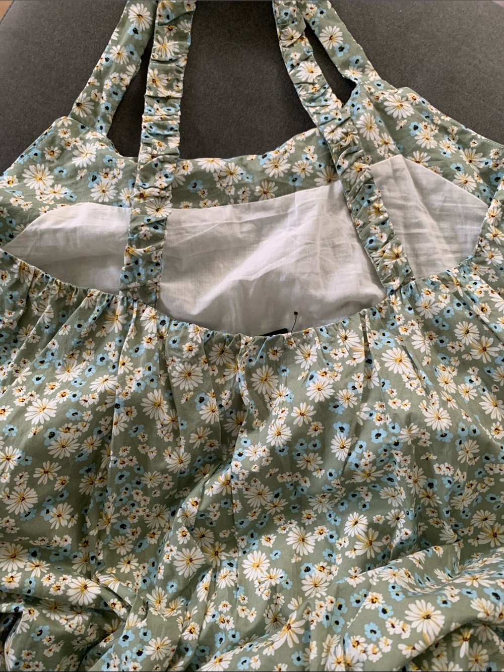NWT Lulus Among the Meadow Sage Green Floral Print Midi Dress - Picture 12 of 16